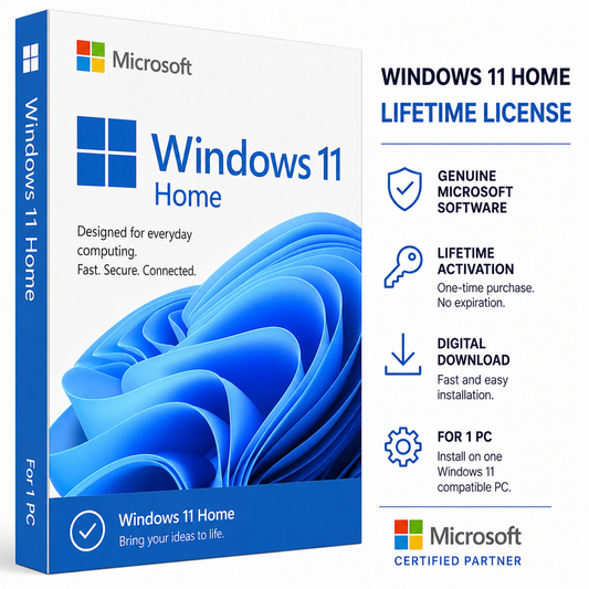 Microsoft Windows 11 Home License Key – Genuine Digital Activation for 1 PC