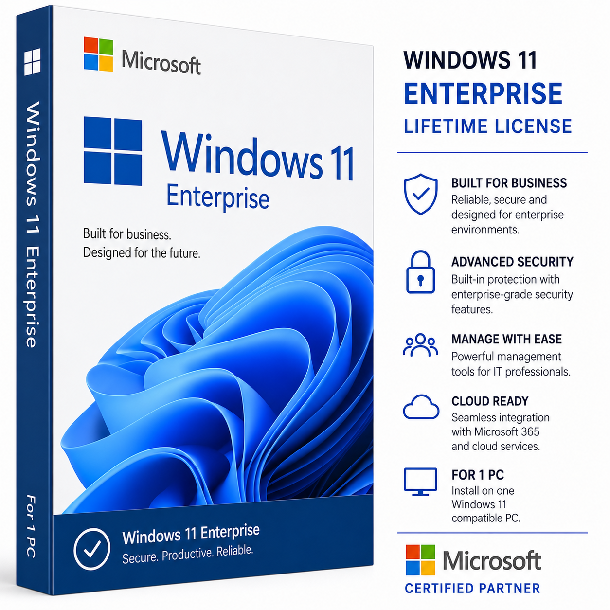 Microsoft Windows 11 Enterprise License Key – Genuine Digital Activation for 1 PC