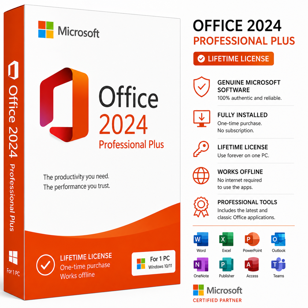 Microsoft Office 2024 Professional Plus License Key – Genuine Digital Download