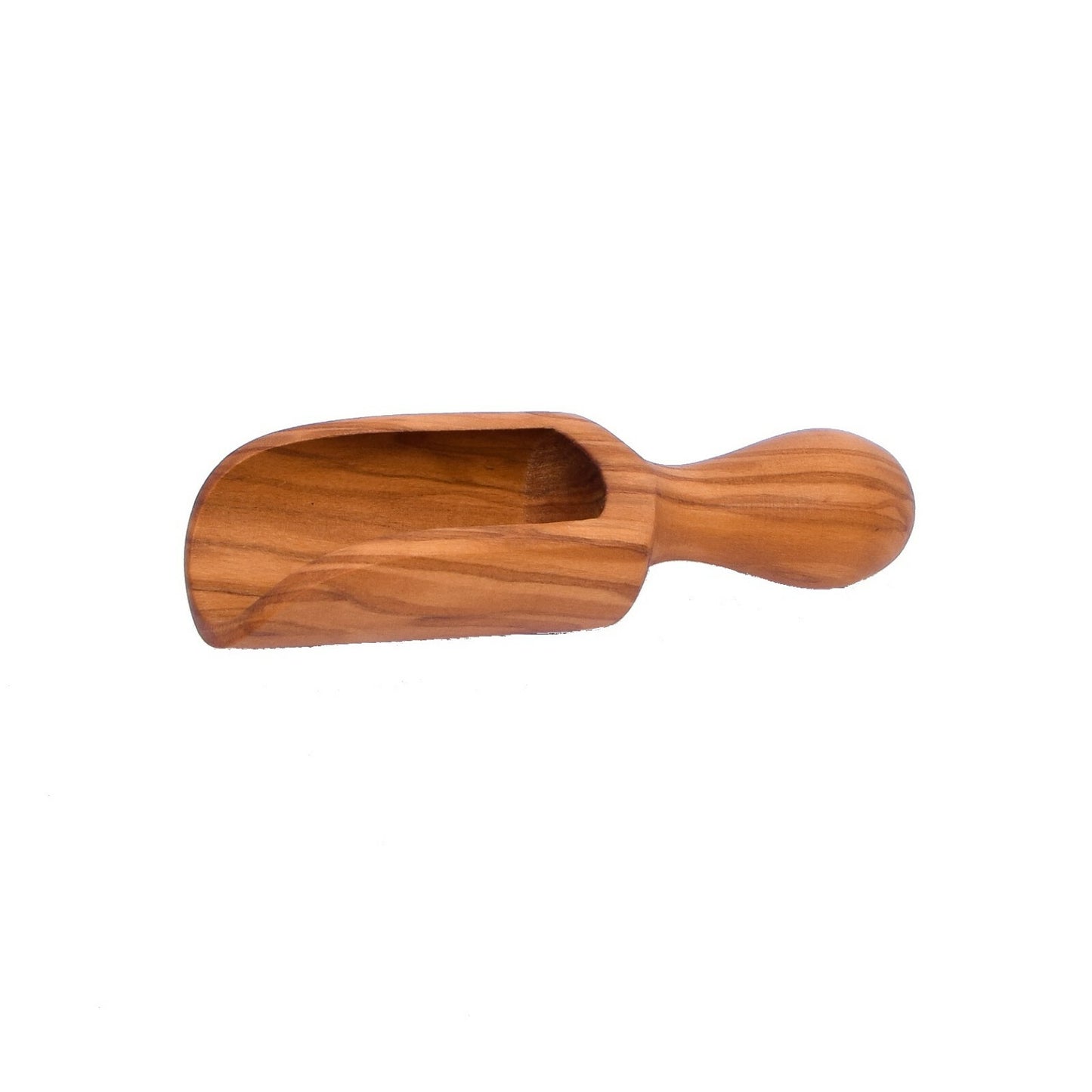 Olive Wood Salt Scoop / Shovel (Medium Size 4.72") Wooden Salt Bath Spoon Scoop