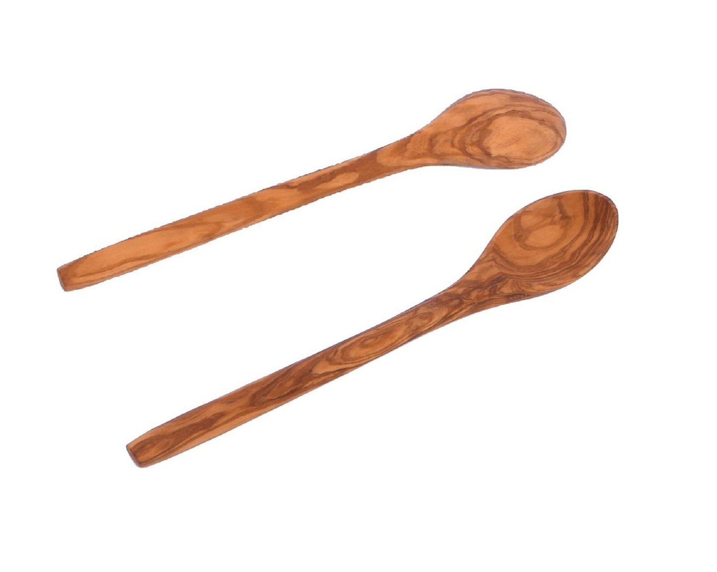 2 Olive Wood Soup Spoon 23.00 cm / 9.06" - Beautiful wooden Spoon Handmade Gifts