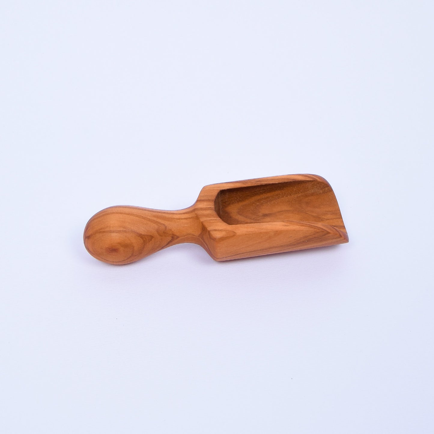 Olive Wood Salt Scoop / Shovel (Medium Size 4.72") Wooden Salt Bath Spoon Scoop